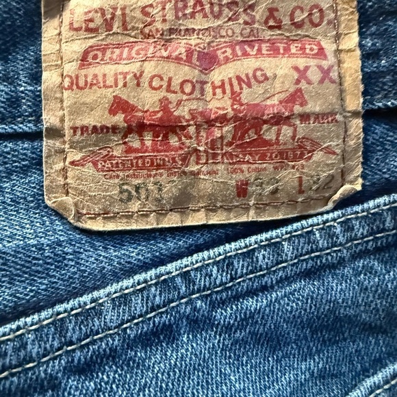 Vintage Levi's 501 Straight Leg Jeans men pants casual original jeans - Picture 4 of 5